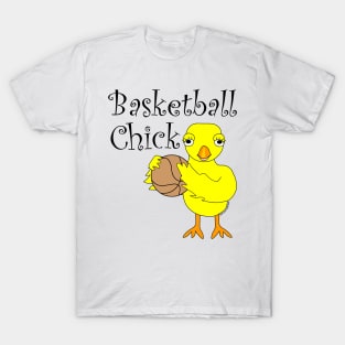 Basketball Chick Text T-Shirt